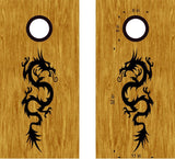 Dragon Vinyl Decal Sticker for Cornhole Boards - DG04 Design