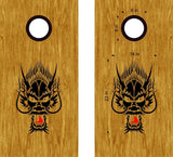 Dragon Cornhole Board Vinyl Decal Sticker - DG17 Design for Custom Game Sets