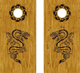 Dragon Vinyl Decal Sticker for Cornhole Boards - DG22b Design