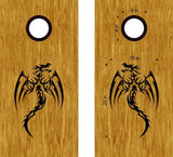 Dragon Vinyl Decal Sticker for Cornhole Boards - DG25 Design