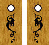 Dragon Vinyl Decal Sticker for Cornhole Boards - DG27 Design