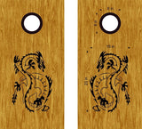 Dragon Vinyl Decal Sticker for Cornhole Boards - DG34 Design