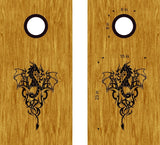 Dragon Design Vinyl Decal Sticker for Cornhole Boards - DG41