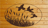 Ducks Lake Wall Decals - Vinyl Mural Stickers for Bedroom Man Cave and Nursery Decor