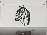 Equestrian Horseback Riding Horse Trailer Vinyl Decals Enclosed Trailer Stickers Graphics Mural 235