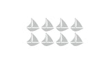 Sailboat Etched Glass Vinyl Decal Sticker for Sliding Doors