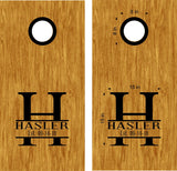 Personalized Family Name  Wedding Date Cornhole Board Vinyl Decal Sticker