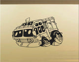 Fire Truck Car Wall Decal - Auto Wall Mural - Vinyl Stickers - Boys Room Decor