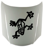 Frog Vehicle Decal - Fun Hitching a Ride Vinyl Sticker for Auto  Truck