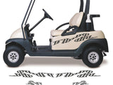 Golf Cart Decals Accessories Go Kart Stickers Tribal Flames Stripes GC59
