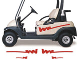 Golf Cart Decals Accessories Go Kart Stickers Tribal Flames Stripes GC60