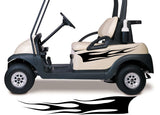 Golf Cart Go Kart Decals Side By Side Stickers Graphics Tribal Flames Stripes GG06