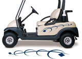 Golf Cart Go Kart Decals Side By Side Stickers Graphics Tribal Flames Stripes GG09