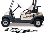 Golf Cart Go Kart Decals Side By Side Stickers Graphics Tribal Flames Stripes GG29