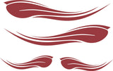 Golf Cart Decals Accessories Go Kart Stickers Tribal Flames Stripes GC22