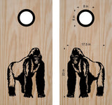 Gorilla 2 Cornhole Board Decals - Bean Bag Toss Stickers for Custom Gameplay
