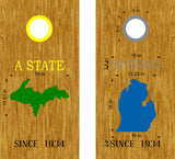 beach lake life cornhole decals