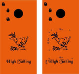 hunting fishing cornhole decal