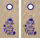 beach lake life cornhole decals