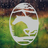 Horse Lover Gifts Front Door Etched Decal Entry Way Decor Safety Film Stickers