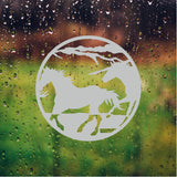 Horse Front Door Etched Decal Entry Way Decor Safety Film Stickers