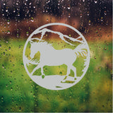 Horse Lover Front Door Etched Decal Entry Way Decor Safety Film Stickers