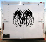 Horses Checkered Decal Stickers for Auto Truck and Trailer - RH005