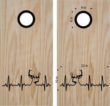 hunting fishing cornhole decal