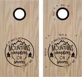 beach lake life cornhole decals