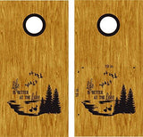 beach lake life cornhole decals