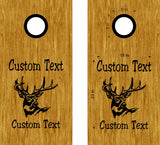 hunting fishing cornhole decal