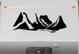 Large Mountain RV Camper Trailer Decal Sticker for Front End Replacement