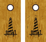 beach lake life cornhole decals