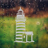 Lighthouse Etched Glass Vinyl Shower Door Decal Window