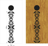 Tribal Cornhole Decals - Stylish Stickers for Bean Bag Toss Game 03