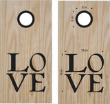Personalized Wedding Date Monogram Cornhole Board Vinyl Decal Sticker