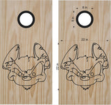 Mad Danger Mouse Vinyl Decal Sticker for Cornhole Boards