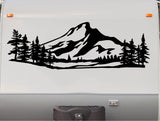 Mountain Scene RV Camper Replacement Decal Sticker for Trailers - CT15