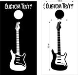 Fender Rock Guitar Vinyl Decal Sticker for Cornhole Boards
