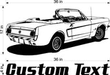 Car Wall Decal Stickers for Man Cave and Boys Room Decor