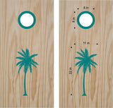 beach lake life cornhole decals