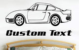 Racing Car Wall Decals Stickers Graphics Man Cave Boys Room Décor