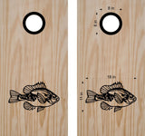 hunting fishing cornhole decal
