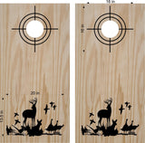 hunting fishing cornhole decal