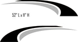 Replacement Camper Decals for Pontoon Boat  RV - SW14 Swoosh Design