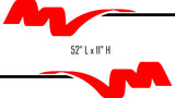 Replacement Camper Decals for Pontoon Boats  RVs - Stylish Swoosh Design SW15