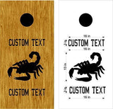 Scorpions Sports Team Cornhole Board Decals  Stickers - Fit for Both Boards