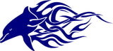 Dolphin Tribal Flame Decal Sticker for Cars Trucks and Boats - AF10