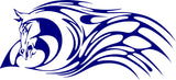 Tribal Flame Stallion Horse Decal Sticker for Auto Truck  Boat - AF23