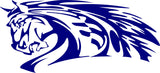 Flame Horse Equestrian Decal Stickers for Cars Trucks and Boats - AF25